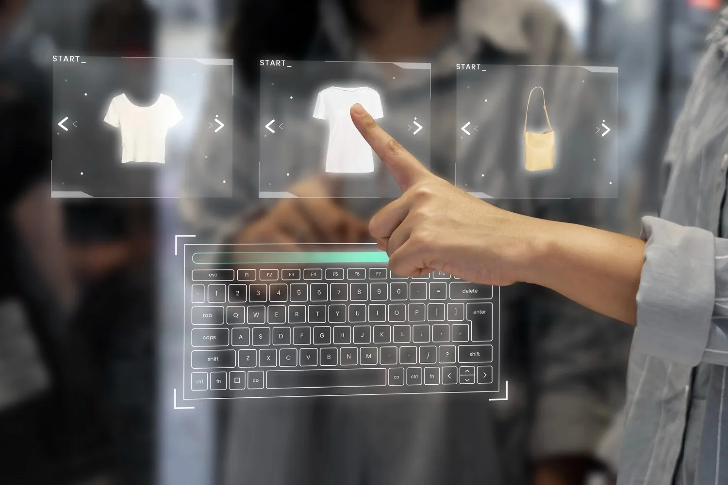 pantalla transparente con productos destacados (blog digital shelf)