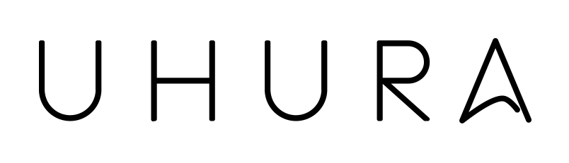 logo uhura color negro