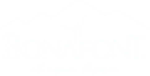 Logo Bonafont blanco (página performance digital)