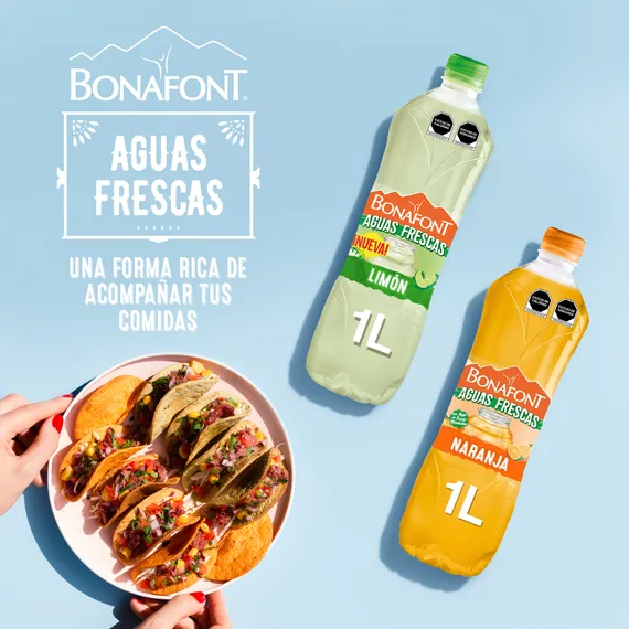 Imagen bonafont realizada por Uhura (aguas frescas)