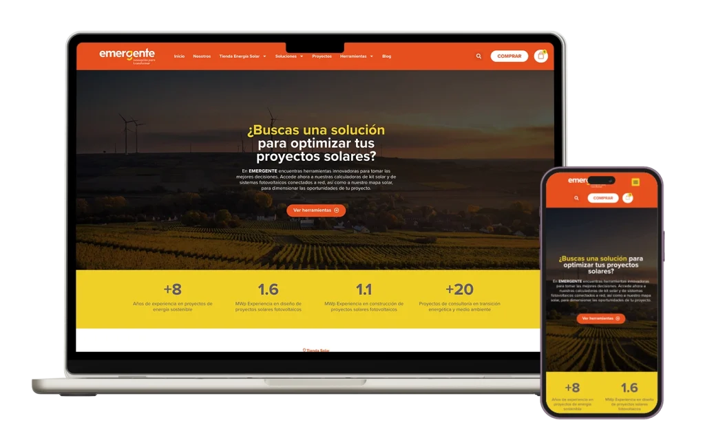 mockup laptop y celu sitio web emergente
