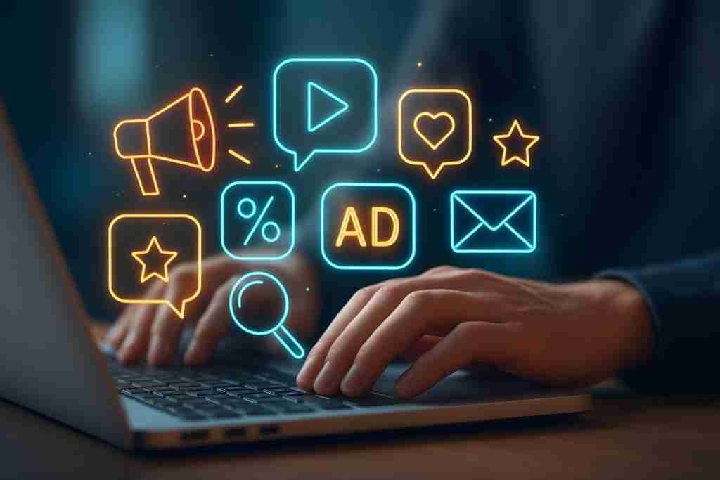Online Marketing y campaña pauta Laptop